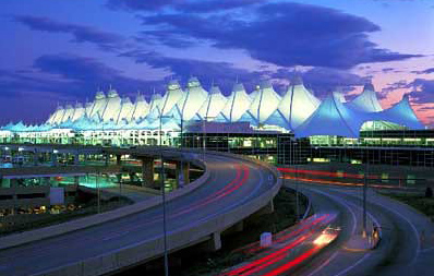 Calvin Standing Bear's Music Playing Across Denver Airport Concourse A